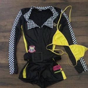 Racing costume jumpsuit short jrs